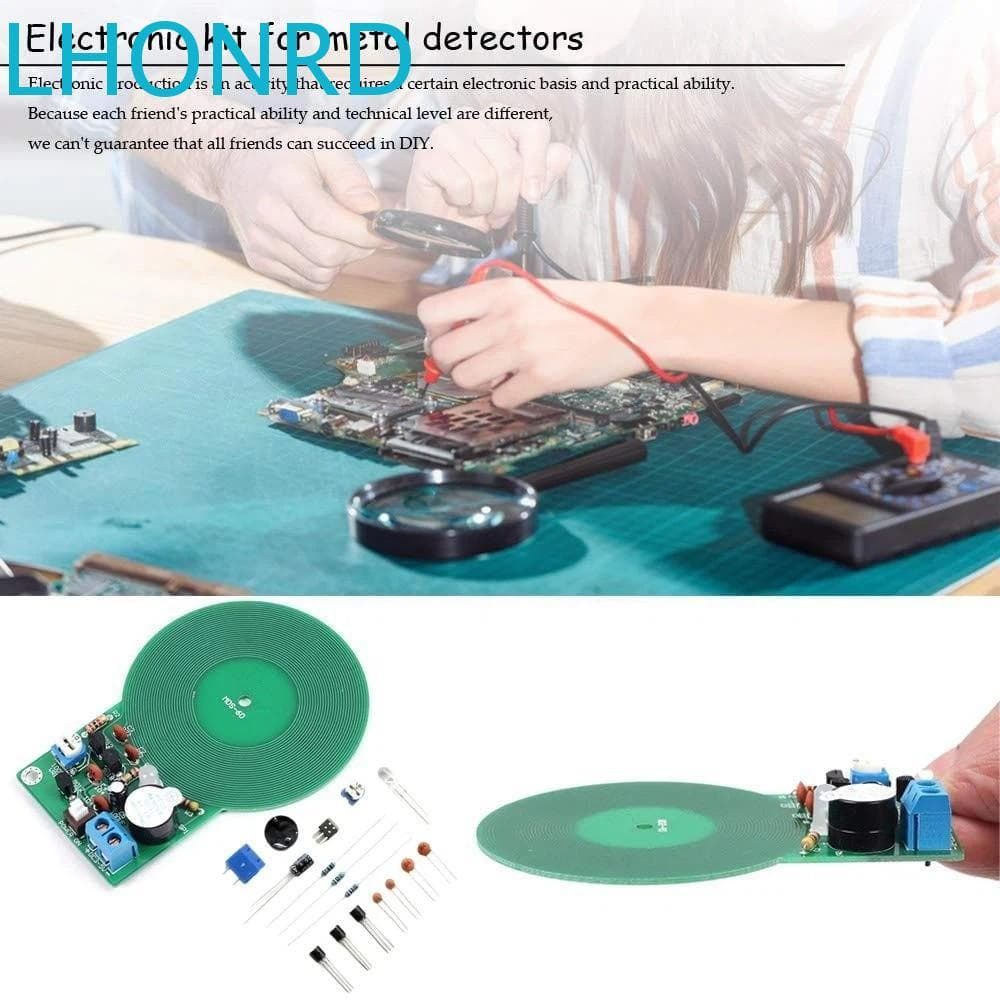 Kit Eletrônico DIY LHONRD , Detector De Metais Com Design Sem Contato Do Módulo De Placa , Peça Eletrônica DC 3V-5V
