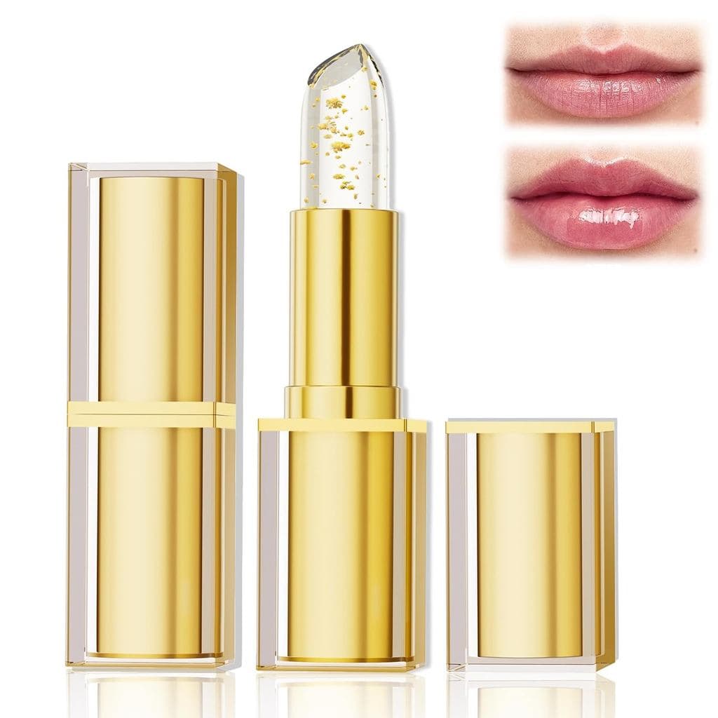 Batom Transferproof que Muda de Cor, Batom que Muda de Cor para Mulheres, Batom PH Cristal Dourado que Muda de Cor, Bato
