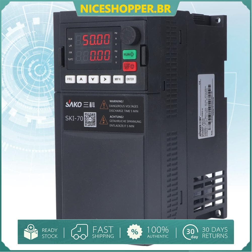 Conversor de frequência AC 3PH 380V Inversor de motor trifásico Microprocessador mais rápido com múltiplas proteções