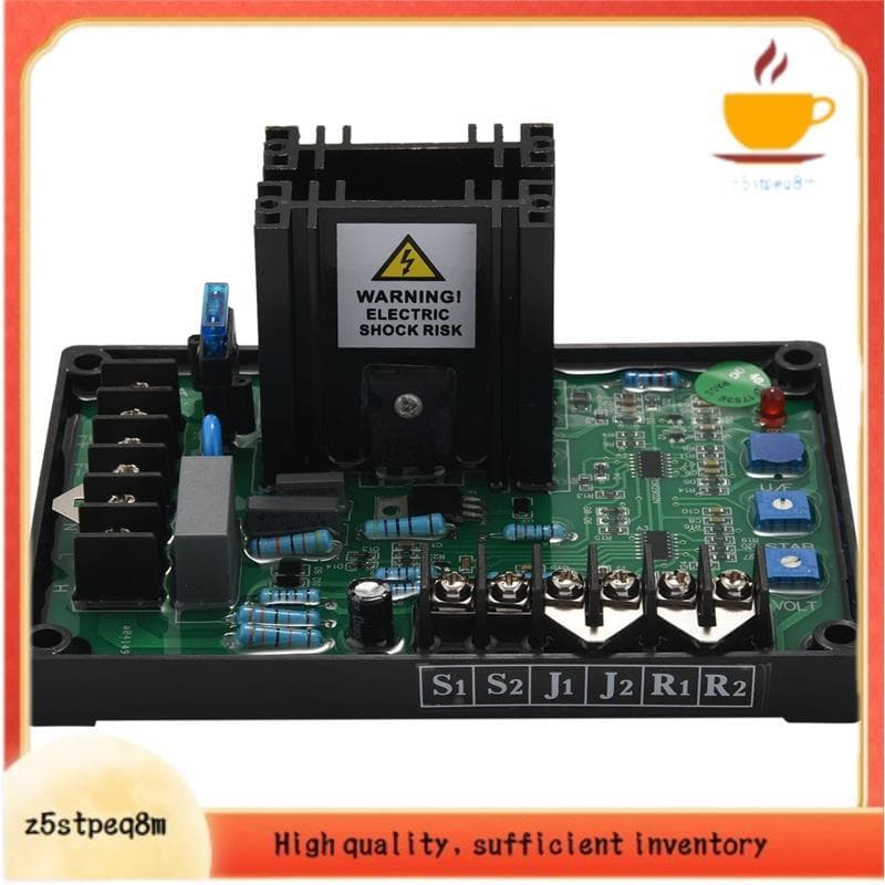 Regulador Automático de Tensão AVR GAVR-15A para Gerador Parbeau com Aviso de Risco Elétrico