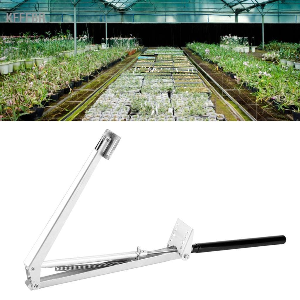 Kfffbr Abridor automático de ventilação de telhado, liga de alumínio, kit automático para estufa externa, jardim, estufa