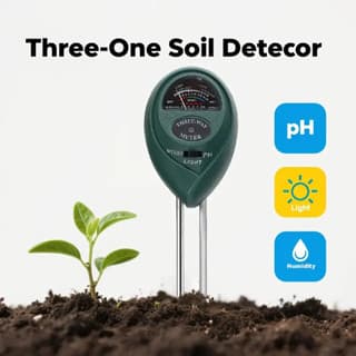 Medidor de PH do solo vegetal quatro em um e termômetro de umidade