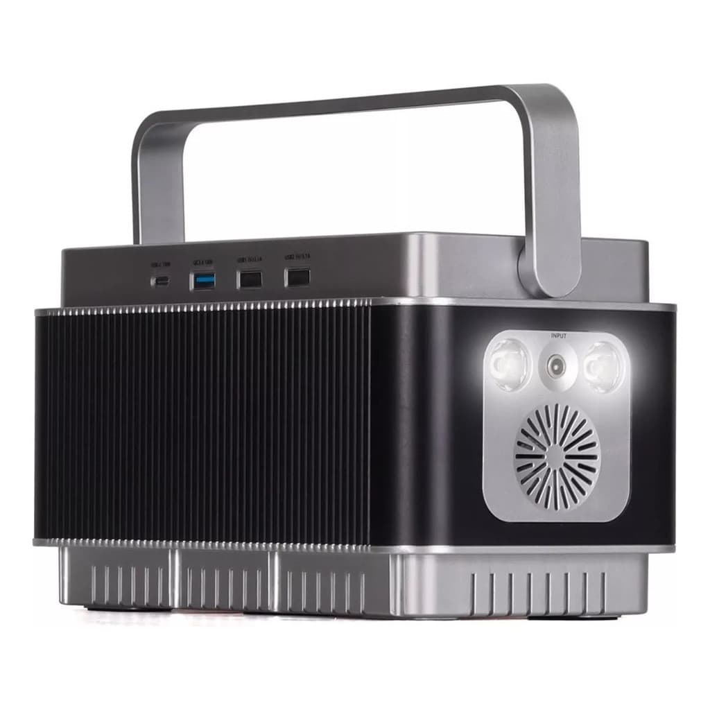 Bateria solar portátil 20ah 220v com múltiplas portas USB e tomada de saída