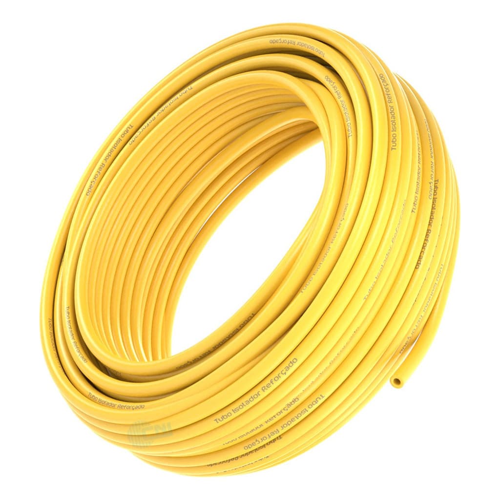 200m Mangueira para Cerca Elétrica 7/16 11mm para Cerca Elétrica Proteção Solar Alta Isolação Amarelo