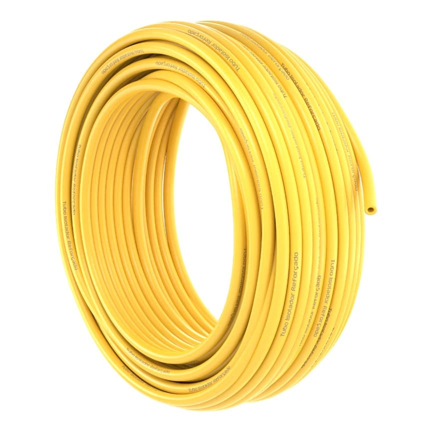 50m Mangueira para Cerca Elétrica 3/8 10mm para Cerca Elétrica Flexível Durável Rural Amarelo