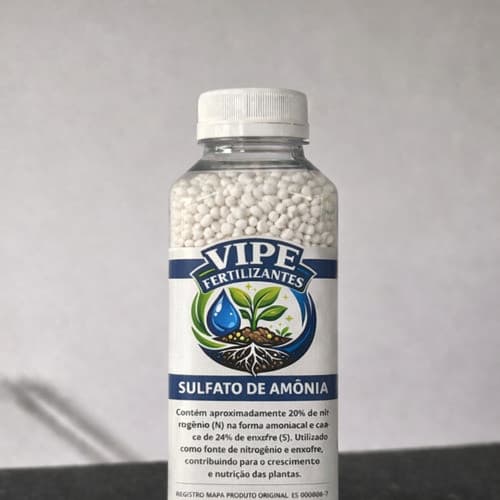 Fertilizante Sulfato De Amônio Granulado Pote 500 Gramas