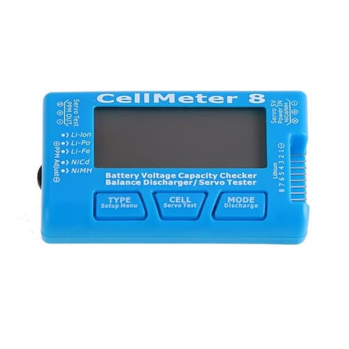 Teste Servo Cellmeter Lipo / Life / Nimh Bateria Solar