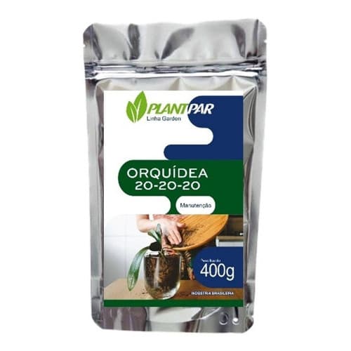 Adubo fertilizante orquídea Plantpar 20-20-20 400g