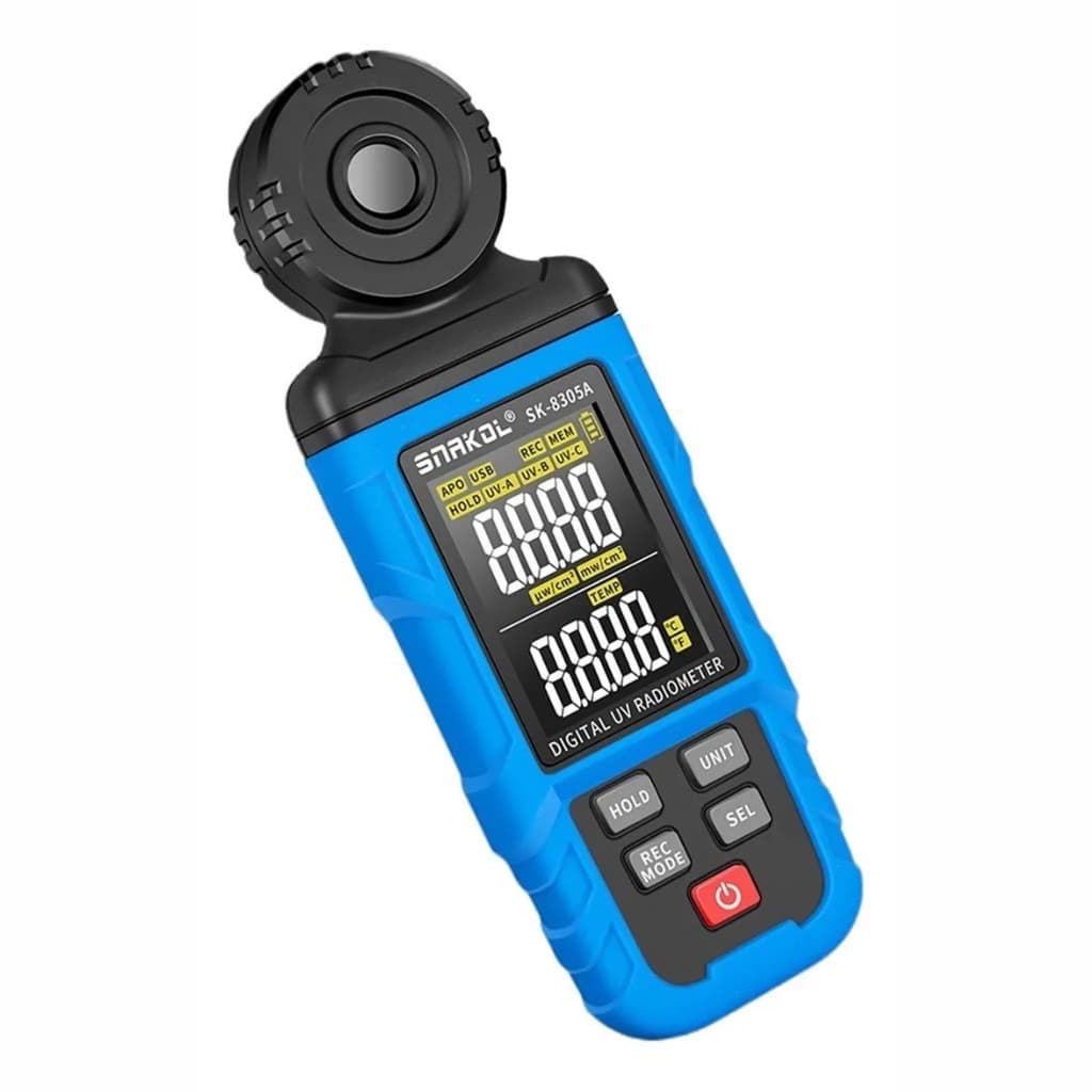 Iluminômetro UV Digital Medidor de Radiação UVA UVB Snakol
