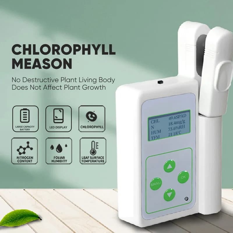 Novo Medidor De Saúde Vegetal GYJ-B original 5 Em 1 Clorofila/Nitrogênio/Temperatura/Umidade/SPAD Excel Ferramenta Agríc