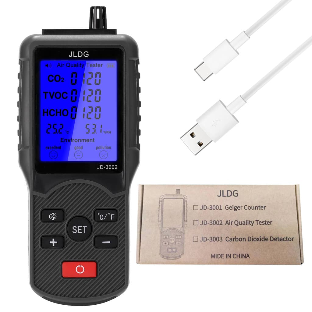 tomobetter Multifuncional Testador De Qualidade Do Ar CO2 TVOC Medidor Dispositivo De Medição De Temperatura E Umidade