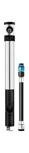 Bomba manual Klic com medidor – Alto volume/alta pressão, CO2, portátil, leve para válvula Presta e Schrader