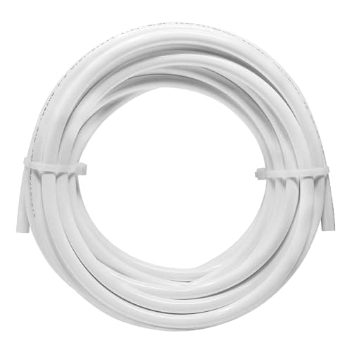 Metpure Tubo de polietileno LLDPE de 9,5 cm de diâmetro externo x 25 pés de comprimento para sistemas de filtragem de água desionizada por osmose reversa, geladeiras e outros aparelhos (9,5 mm de