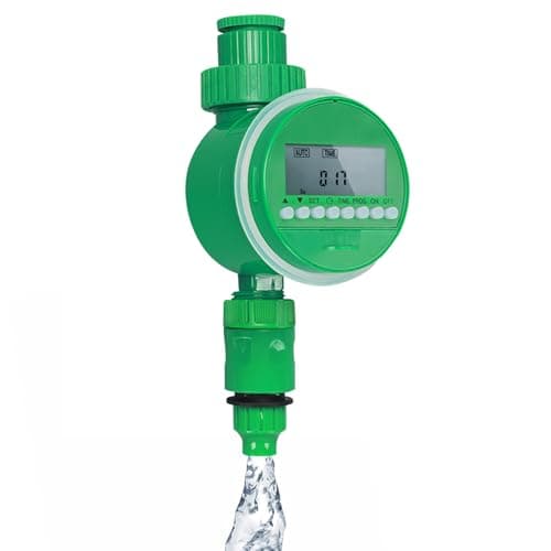 Controlador De Irrigação Automático Para Economia De Agua Em Jardins domésticos, Irrigador Com Temporizador Digital, Verde