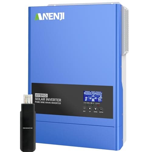 Inversor híbrido solar 6200W 48VDC para 230VAC Inversor de onda senoidal pura com regulador de carga solar MPPT de 120A, tensão máxima de entrada fotovoltaica de 500V, para baterias de lítio de 48V