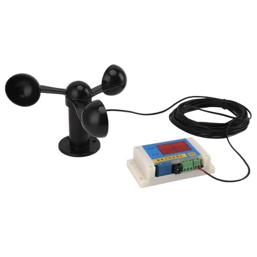 Anemômetro de Guindaste de Torre Com 3 Lâminas de Ventilador 3 Lâminas USB 5V de Alta Precisão Dispositivo de Alarme de Velocidade do de 2 a 12 Alavancas para Anemômetro de