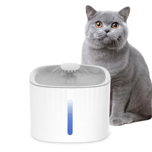 Bebedouro Automático 3L Gatos Cães Fonte Silenciosa Com Filtro Triplo, Visor LED, USB, Luz Noturna e Fluxo 360°