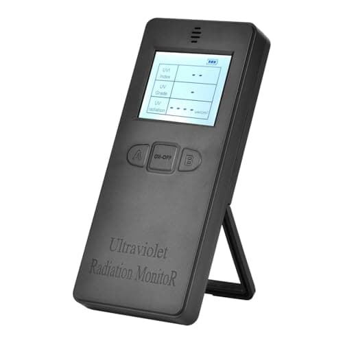 Medidor de Temperatura e UV de Dupla Utilização Akozon: Detector Digital Portátil de Radiação Ultravioleta Com Display LCD para Uso Doméstico, de Escritório, Interno e externo.