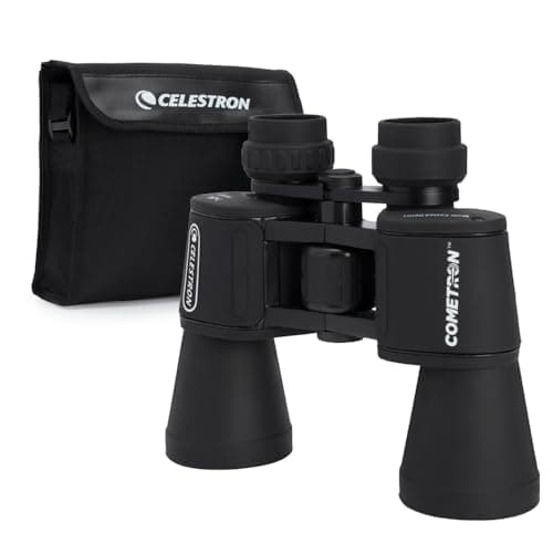 Binóculos 7 x 50 Cometron Celestron – Binóculos de astronomia para iniciantes – Lentes objetivas grandes de 50 mm – Amplo campo de visão ampliação 7x