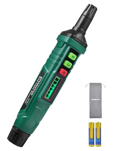 Detector de vazamento de gás, para RVDetector de gás natural com alarme sonoro e visual, localizando a fonte de propano, metano e vazamentos combustíveis para casa (inclui bateria x2) - verde