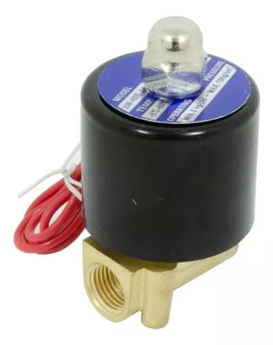 Válvula Solenoide 2 Vias 1/4'' Gás Água Ar Óleo 220v
