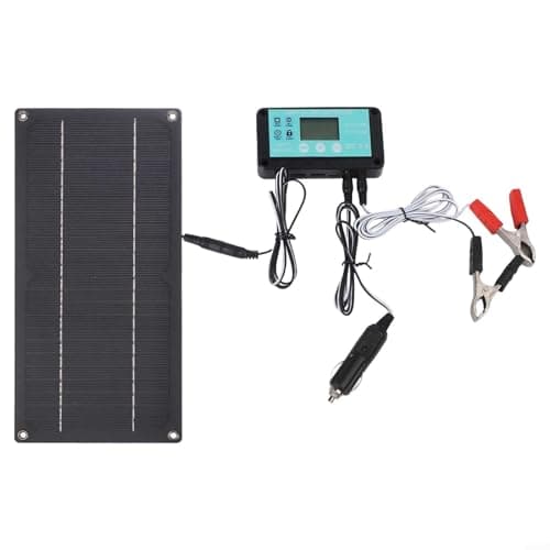 Kit de painel solar de 600 W com controlador de carga de 100 A, carregador solar monocristalino para sistema de energia off-grid, portátil para barco e automóvel