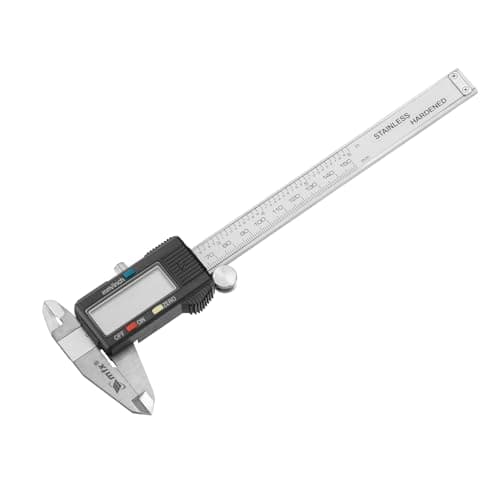 MTX Paquímetro Digital 150Mm 6 Pol Em Aço Inoxidável Alta Precisão Com Display LCD Para Medições Internas E Externas Estojo Plástico De Proteção Ideal Para Uso Profissional Em Oficinas E Manutenção