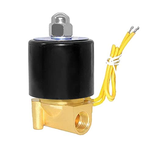 Beduan Válvula solenoide elétrica de latão, válvula de ar de 110 V de 1/4" normalmente colsada para água, ar e gás combustível