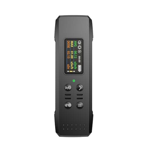 Mulcort Detector de radiação nuclear portátil contador Geiger portátil com tela TFT de 2,4 cm, raios-X, ferramenta de detecção de raios-X, ferramenta de detecção de raios, alarme médio de dose