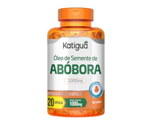 Katiguá, Óleo de Semente de Abóbora, Prensado a Frio, 120 Cápsulas Soft Gel • 24 doses, Laranja