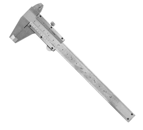Paquímetro Analógico 150mm Aço Inox Profissional Alta Precisão 0,05mm e 1/128in com Estojo