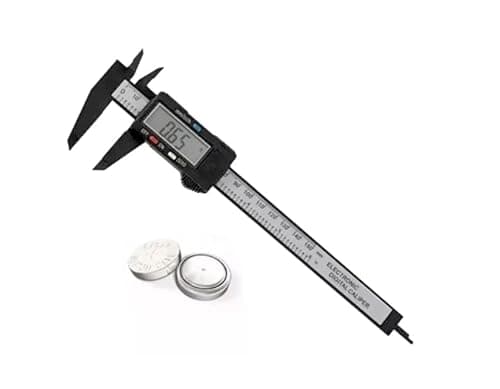 Paquímetro Digital 150mm com Display LCD, Conversão mm/Inch, 4 Modos de Medição, Resolução 0,1mm, Função Zero, Corpo em ABS, Acompanha 2 Baterias, Ideal para Marcenaria, Mecânica e DIY