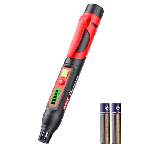 Wintact Detector de vazamento de gás, caneta portátil detector de vazamento de gás combustível, teste de vazamento de gás natural, metano, propano, etano, tolueno, butano para trailers, casa