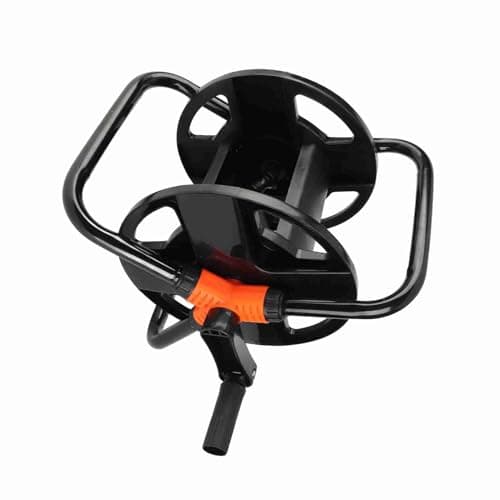 Solinder Carretel de Mangueira de Braço único, Rack Armazenamento Tubo água ABS para Lavagem Carros Jardim, Irrigação Com Fácil Transporte, Estrutura Robusta e Ampl
