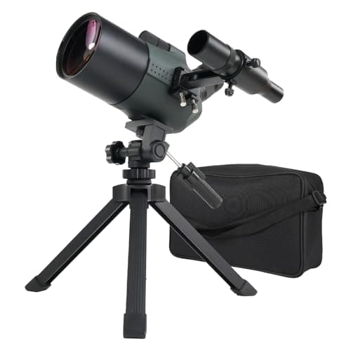 Luneta de observação SVBONY SV41Pro Mini MAK com buscador, 28-84x80mm, telescópio de viagem, telescópios Mak para adultos, distância focal de 800mm, telescópio para observação visual da Lua