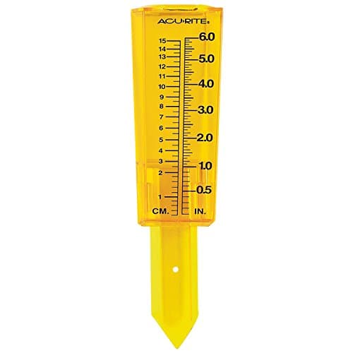 AcuRite Pluviômetro 00840A1, médio, amarelo
