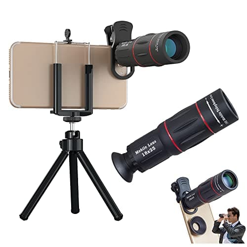 Luneta Para Celular Lente Telescópica Super Zoom 18x Apexel + Tripé