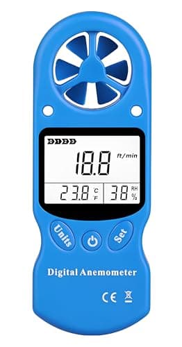 Mini Anemometro Digital Anemometer Thermometer Windmeters Hand-held Portátil Velocidade vento