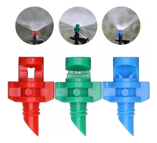 Bico Micro Aspersor Spray Estático Irrigação 90º 180º 360º De Jardim (25, Verde 180º)