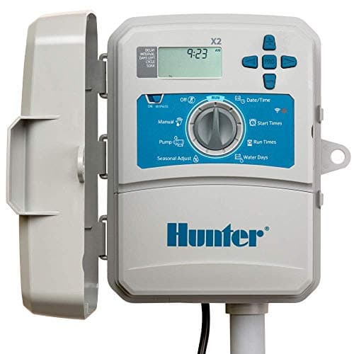 Hunter Hydrawise X2 Controlador de irrigação de 8 zonas, temporizador de irrigação ao ar livre para gramado e jardim, programação com base no clima, ciclo e imersão, controlador inteligente pronto com