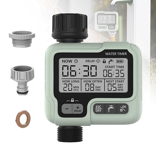 LED Controlador de Irrigação Automático Para Economia de Agua Em Jardins Domésticos, Verde