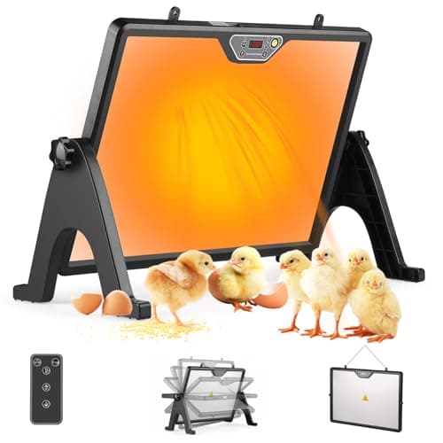 Chocadeira de pintinho, aquecedor de galinheiro, placa dupla face para pintinhos, patos e pássaros, 43 x 33 cm, temperatura ajustável e ângulo, acessórios para galinheiros