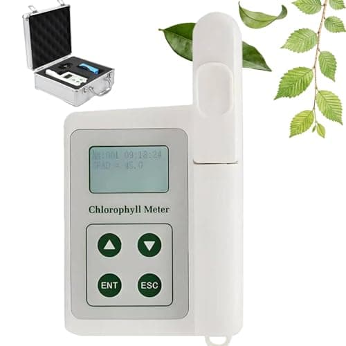 Medidor de clorofila digital portátil, intervalo SPAD de 0,0 a 99,99 para medição precisa da clorofila da planta, essencial para agricultura e jardinagem de precisão, analisador de nutrientes para