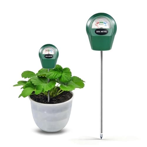 Zoiydals Medidor de umidade do solo para plantas, sensor higrômetro, monitor de água, testador de umidade de plantas para jardim interno e externo, vasos de plantas, fazenda, gramado, sem necessidade
