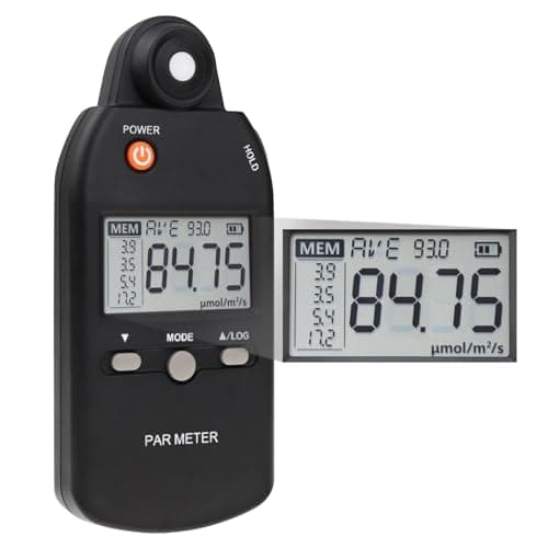 Medidor PAR quântico para luz de cultivo LED, medidor PPFD de espectro completo, sensor quântico de alta precisão, medidor de luz para plantas, estufas e agricultura, testador de luxímetro 400-700 nm