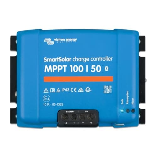 Controlador de carga solar Victron Energy SmartSolar MPPT, Bluetooth, para painéis solares, 100 V, 50 amp, 12/24 volts