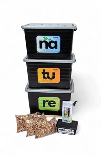 Composteira Doméstica Minhocário 105l - Produza seu próprio adubo por compostagem