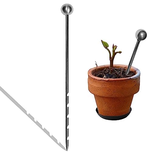 Sonda de solo de 25,4 cm para plantas domésticas sonda de amostra de solo de jardim de aço inoxidável sem necessidade de baterias, medidor de umidade, haste de sonda de solo para plantas, jardim,
