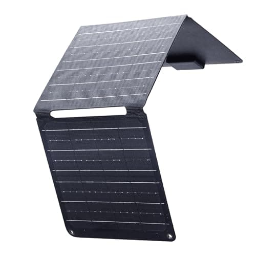 ALLPOWERS Carregador de painel solar portátil SP001 21W, painel solar dobrável de alta eficiência 22-25% para acampamento, trailer, casa e uso ao ar livre com duas saídas USB (SP001-21W