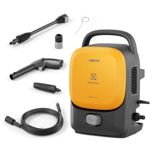 Electrolux Lavadora de Alta Pressão 1650PSI 1400W de Potência com Engate Rápido EasyWash Lava Jato Lava Car QWS1650 127v Amarela